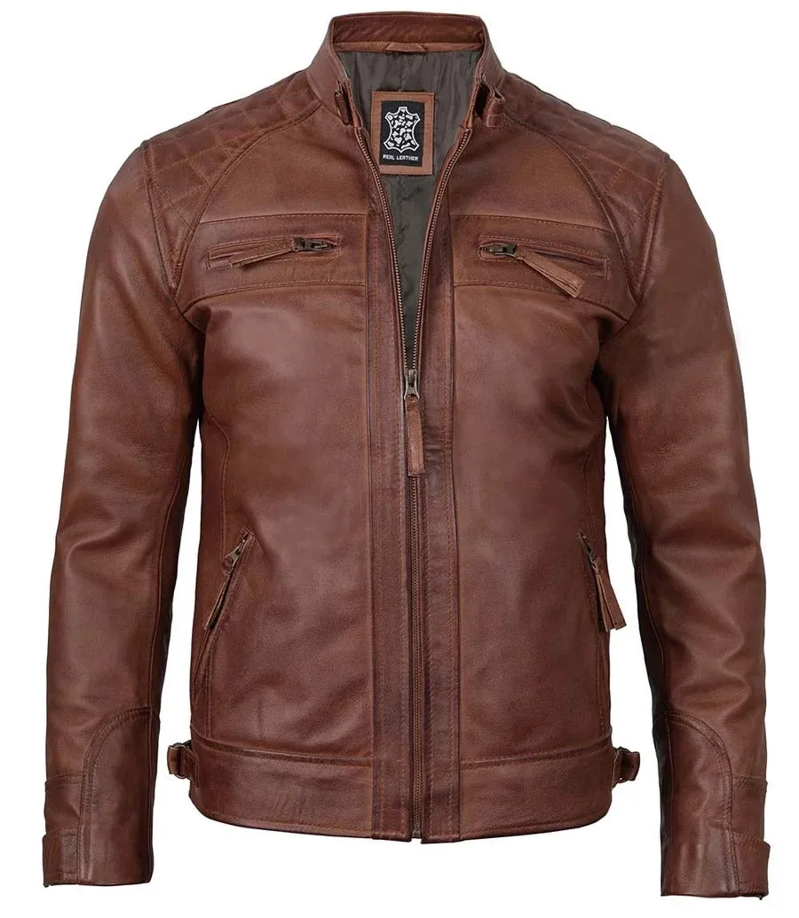 Pure Leather Cowhide Jacket/Coat For Men's