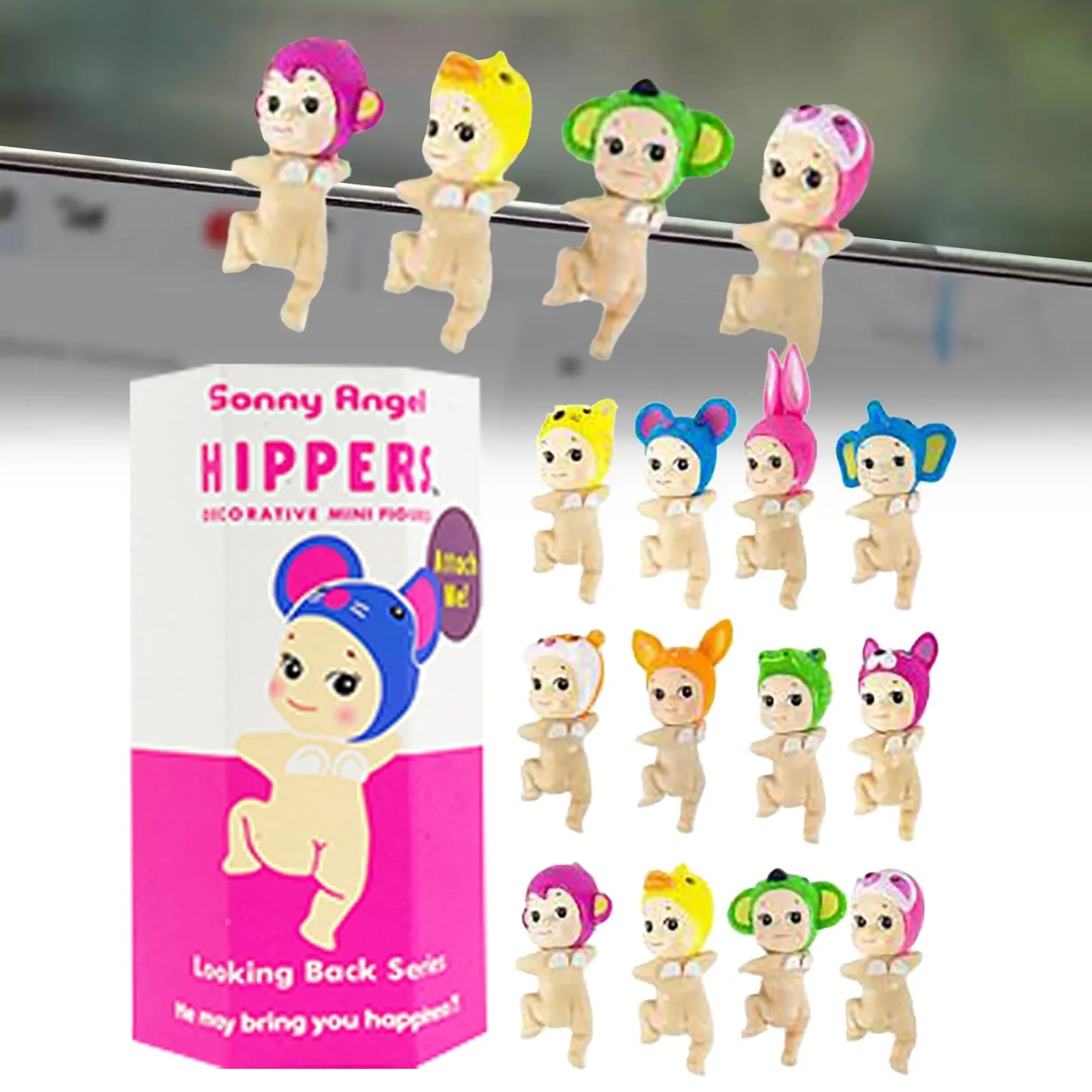 relaxed Sonny Angel HIPPERS Cat Life Series - 18 Pcs Blind Box - Mini Figure Blind Box Clearance! HIPPERS Looking Back Series