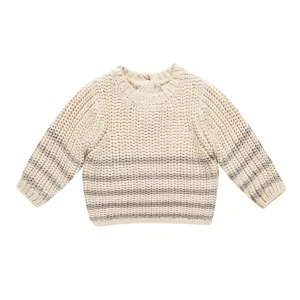 Rex Sweater | Fog Stripe