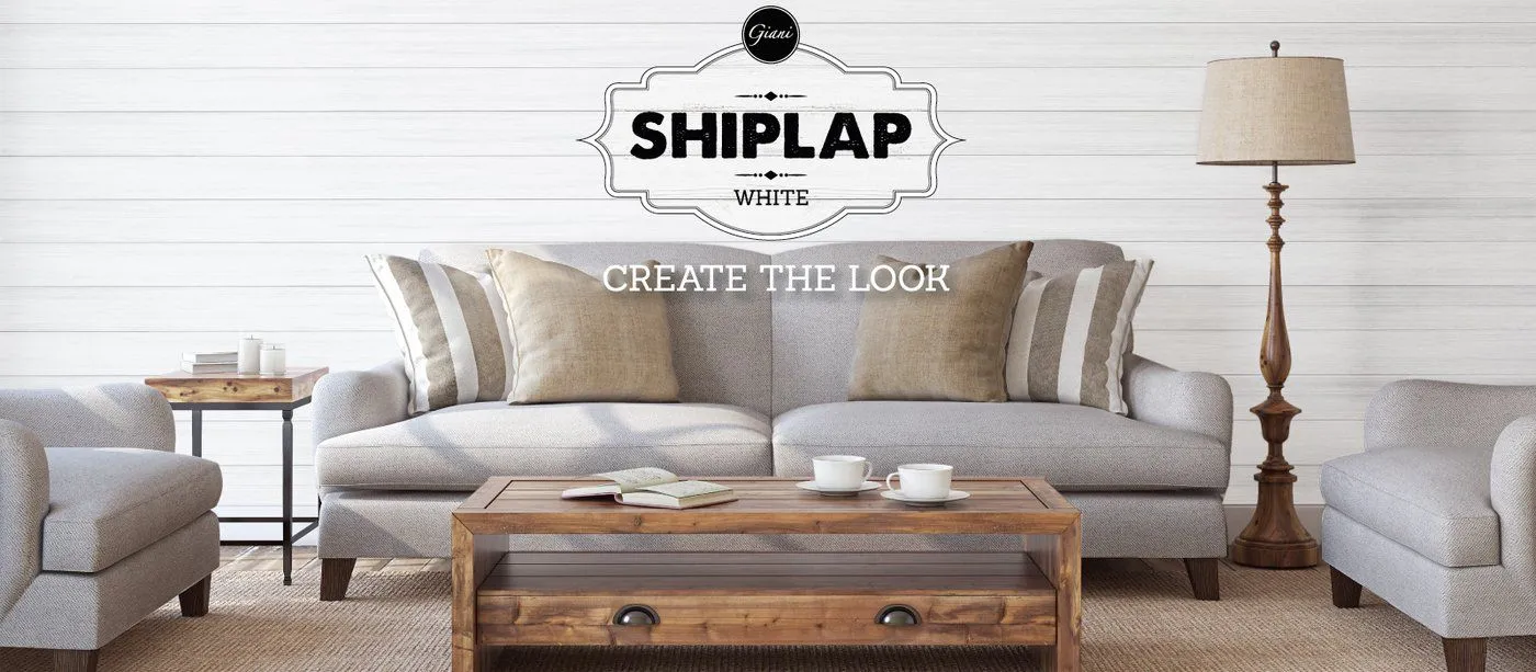 Shiplap Wall Paint Kit - White