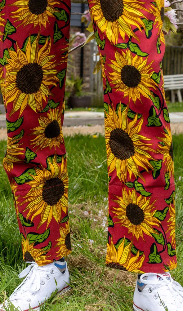 Sunflower Dungarees Red