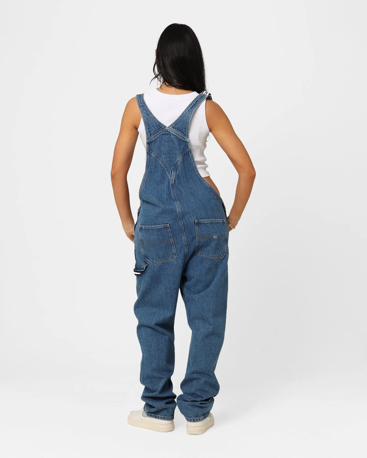 Tommy Jeans Women's Denim Dungaree Denim Medium