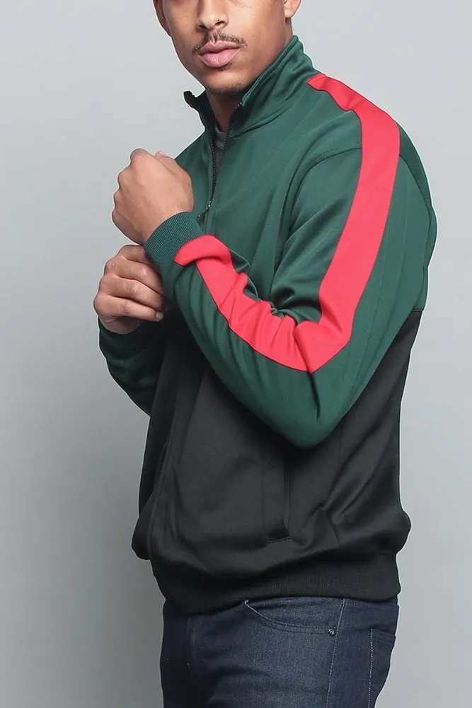 Tri-Colored Track Jacket