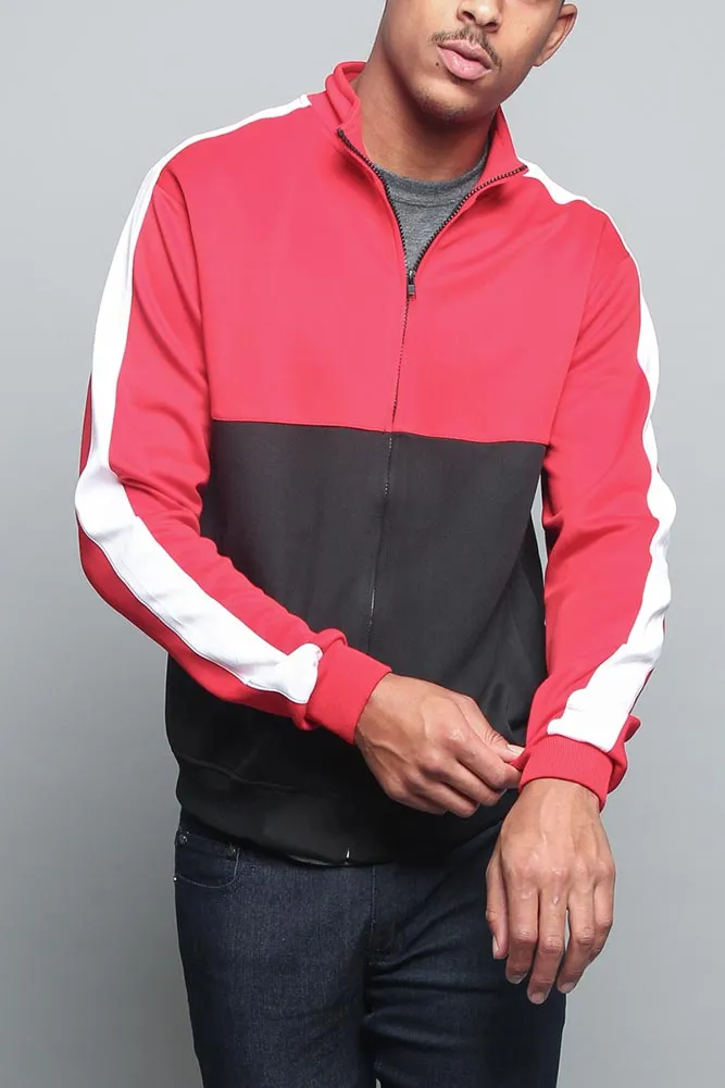 Tri-Colored Track Jacket