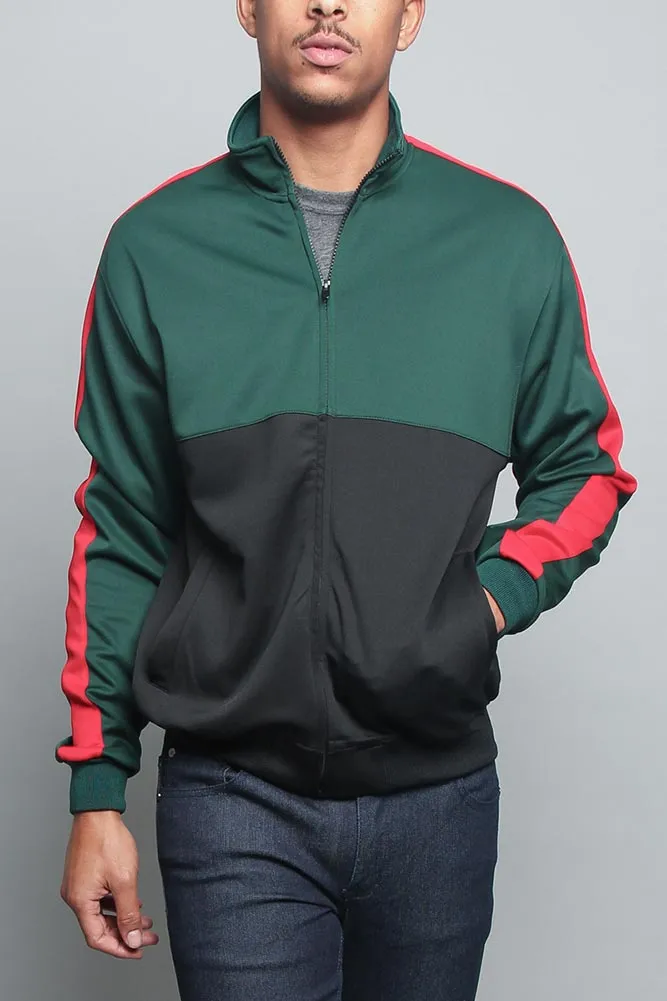 Tri-Colored Track Jacket