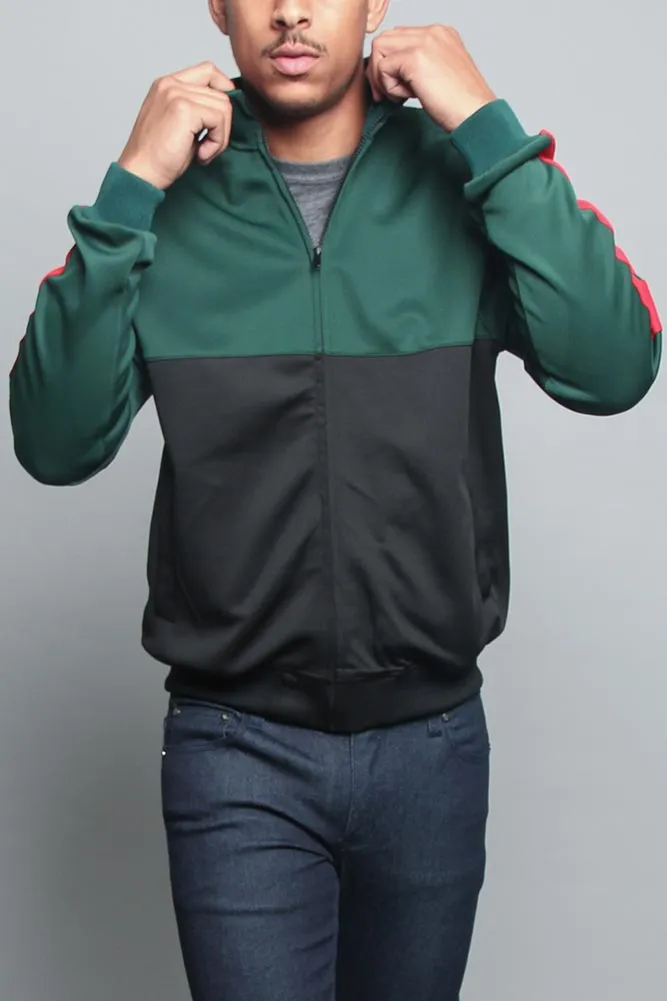 Tri-Colored Track Jacket