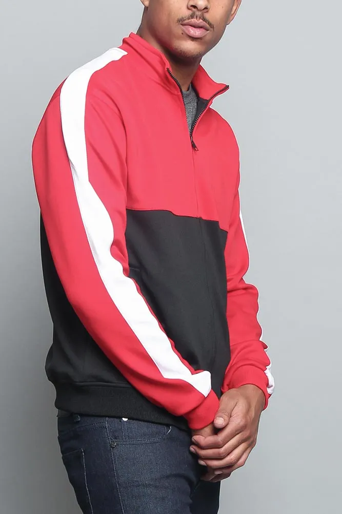 Tri-Colored Track Jacket