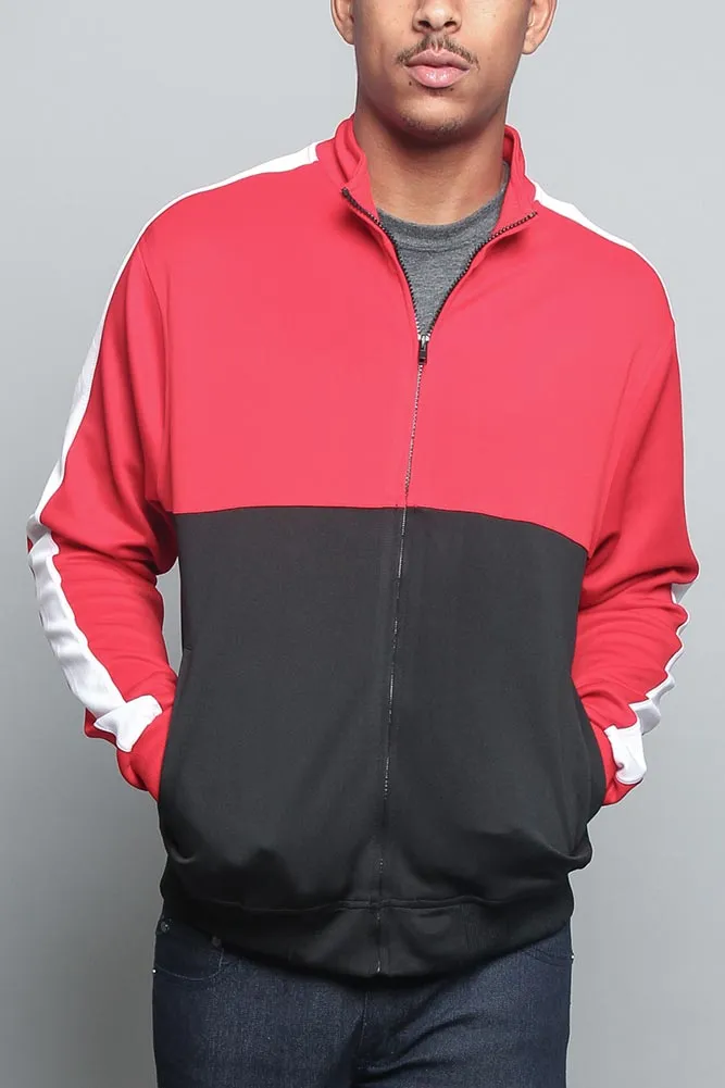 Tri-Colored Track Jacket