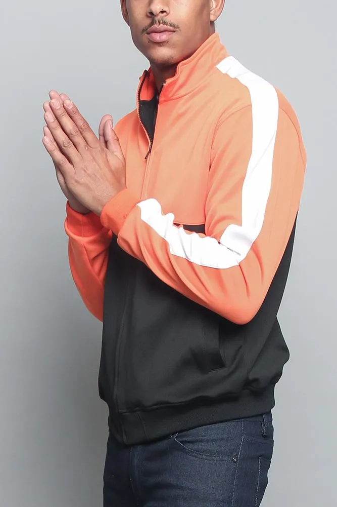 Tri-Colored Track Jacket