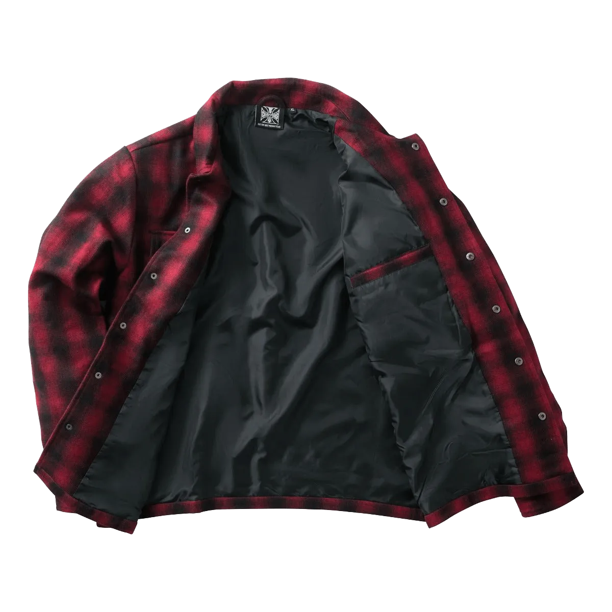 WCC WOOL LINED PLAID JACKET - RED/BLACK