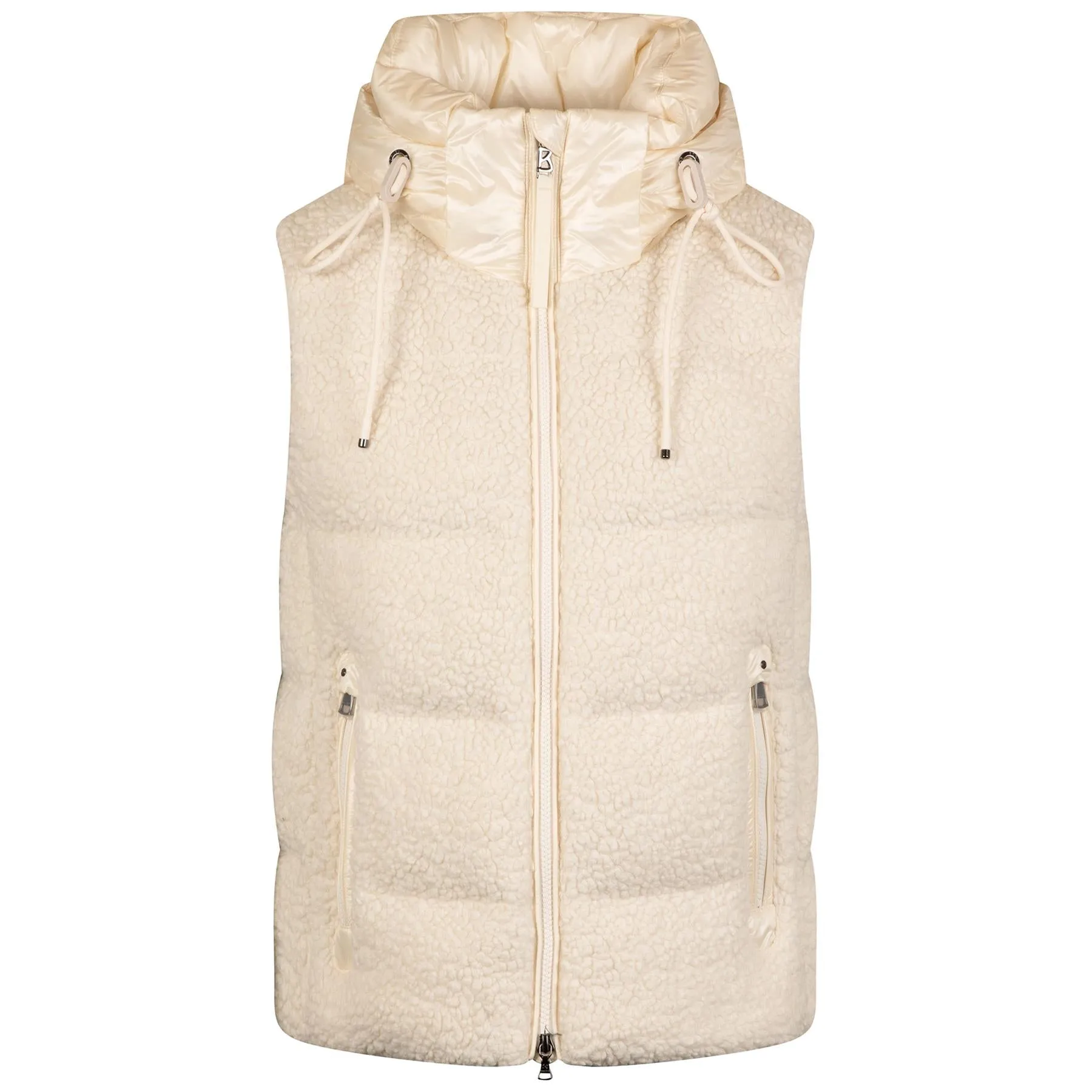 Womens Falka-D1 Hooded Vest Egg Shell - AW24