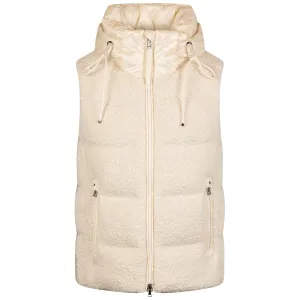 Womens Falka-D1 Hooded Vest Egg Shell - AW24